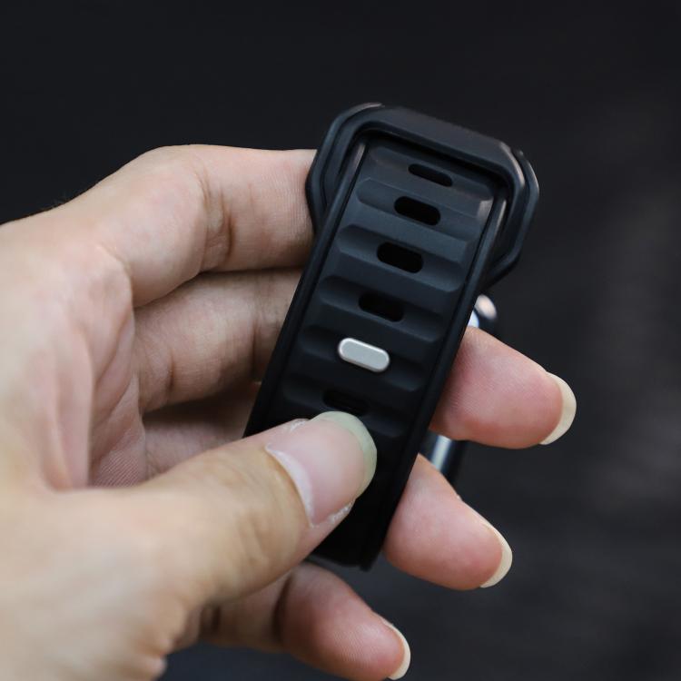 For Apple Watch 42mm / 41mm / 40mm / 38mm Norman Buckle Two-color Silicone Watch Band(Black) - free shipping - PMc TechLife - Order now!