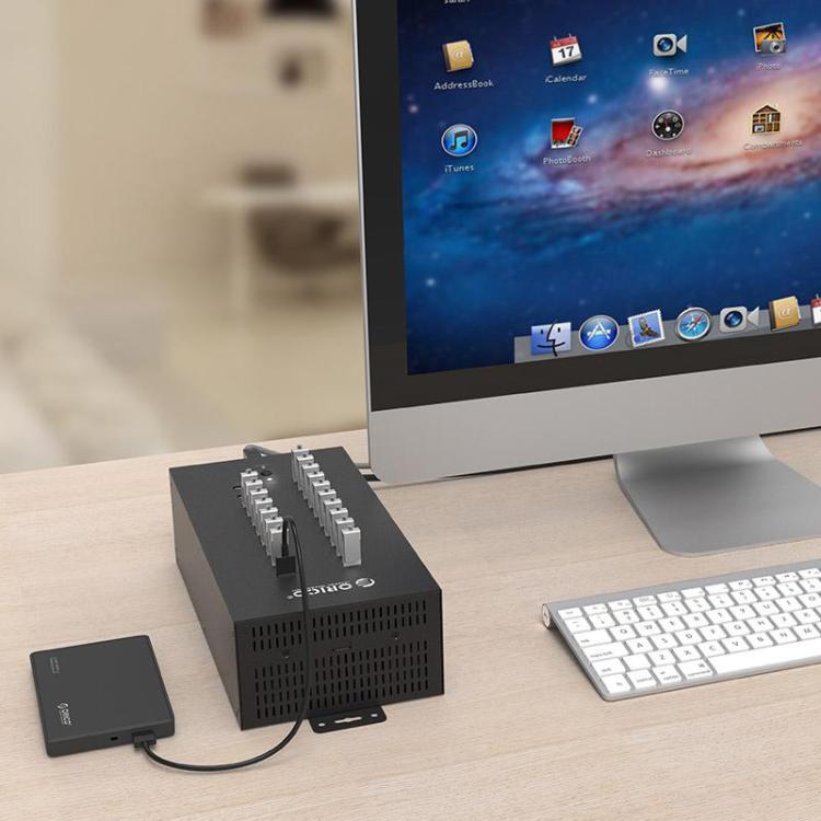 ORICO IH20P Industrial Grade 20 Ports USB 2.0 Hub, Plug:UK Plug(Black) - free shipping - PMC TechLife - Order now!