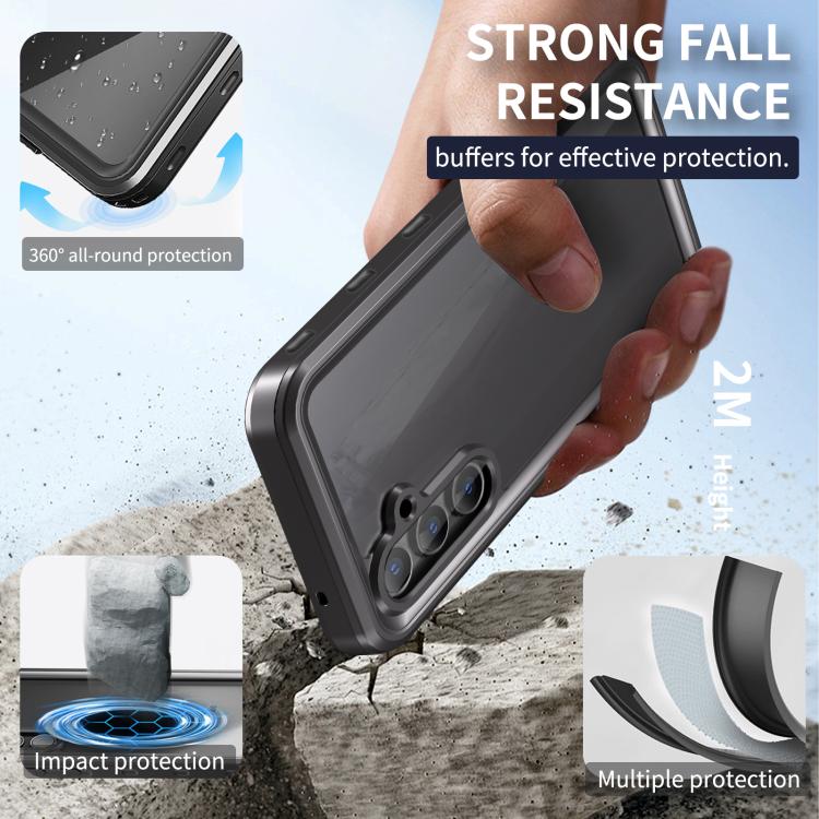 For Samsung Galaxy A55 5G RedPepper 360 Full Body Rugged IP68 Waterproof Phone Case(Black) - free shipping - PMc TechLife - Order now!