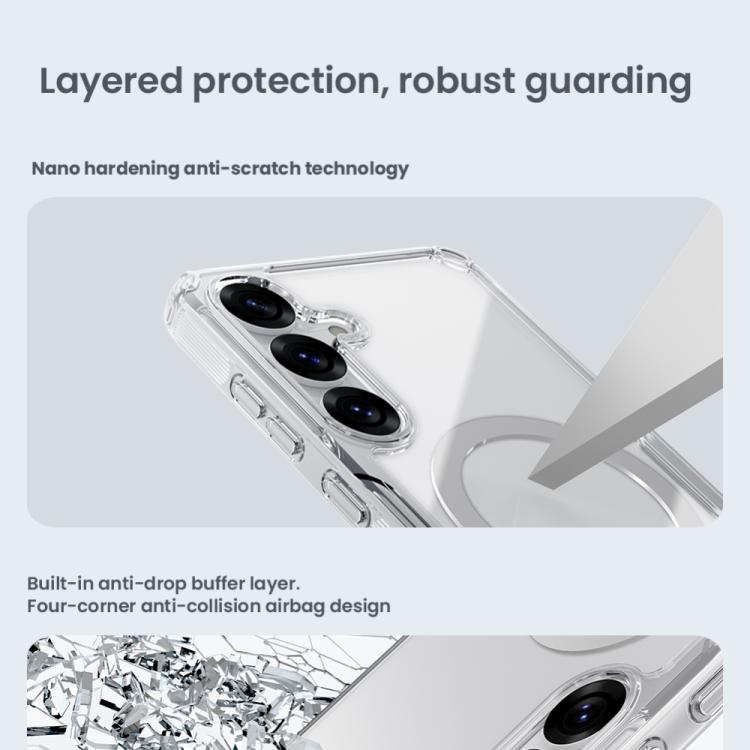 For Samsung Galaxy S25 5G NILLKIN Ultra Clear Magsafe PC + TPU Phone Case(Transparent) - Galaxy S25 5G Cases by NILLKIN | Online Shopping South Africa | PMc TechLife | Buy Now Pay Later Mobicred