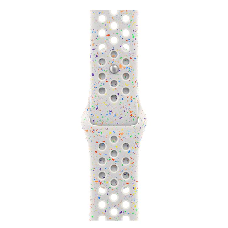 For Apple Watch 46mm / 49mm / 45mm / 44mm Coloful Silicone Watch Band(White Platinum) - free shipping - PMc TechLife - Order now!
