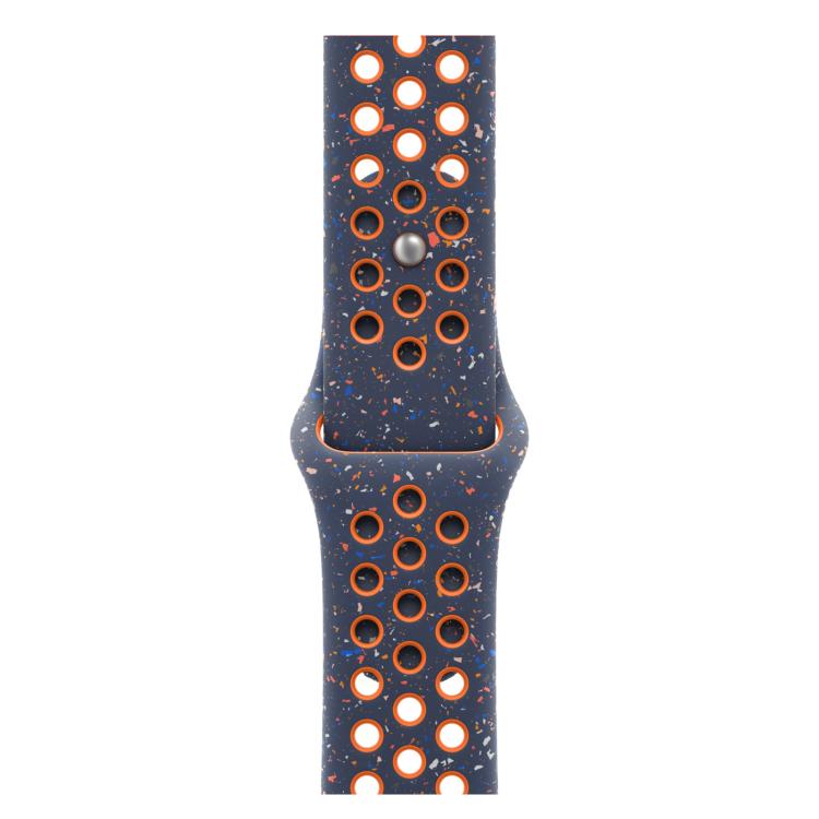For Apple Watch 46mm / 49mm / 45mm / 44mm Coloful Silicone Watch Band(Dark Blue Mango) - free shipping - PMc TechLife - Order now!