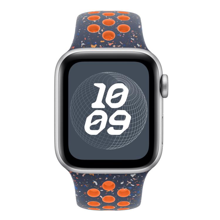 For Apple Watch 46mm / 49mm / 45mm / 44mm Coloful Silicone Watch Band(Dark Blue Mango) - free shipping - PMc TechLife - Order now!