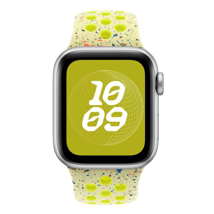 For Apple Watch 46mm / 49mm / 45mm / 44mm Coloful Silicone Watch Band(Fluorescent Yellow-Green) - free shipping - PMc TechLife - Order now!
