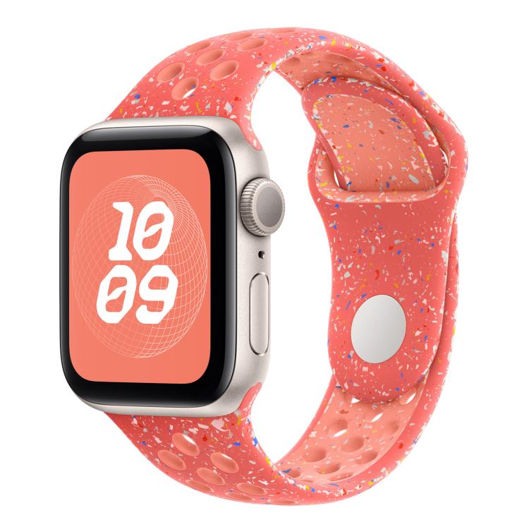 For Apple Watch 42mm / 41mm / 40mm / 38mm Coloful Silicone Watch Band(Orange Pink) - free shipping - PMc TechLife - Order now!
