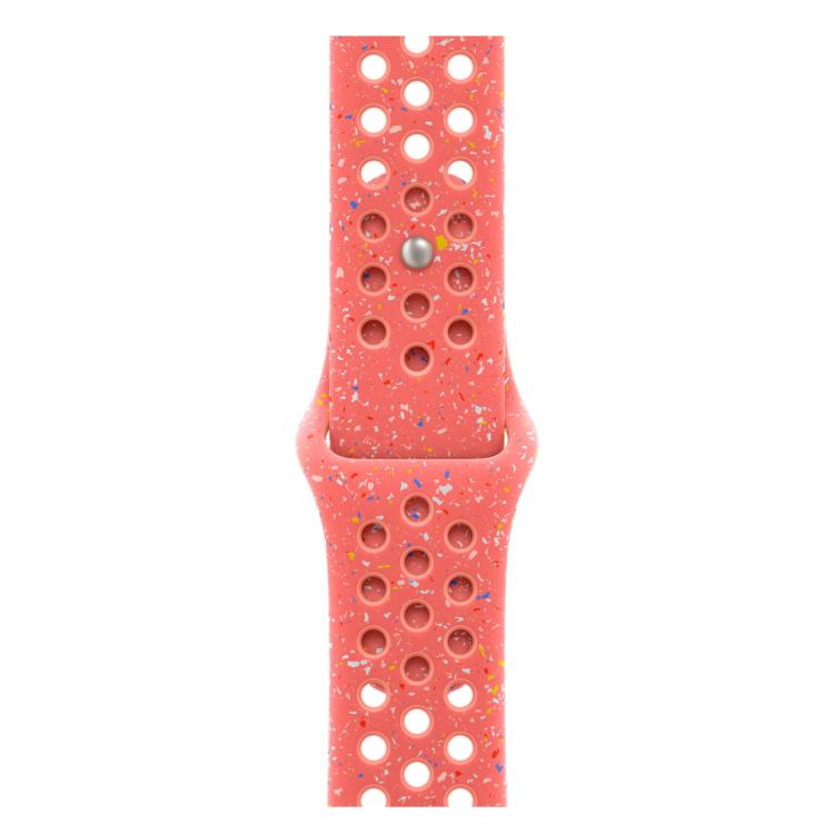 For Apple Watch 42mm / 41mm / 40mm / 38mm Coloful Silicone Watch Band(Orange Pink) - free shipping - PMc TechLife - Order now!