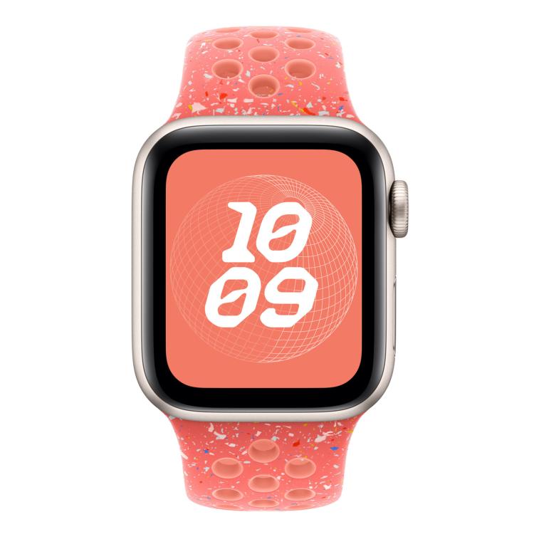 For Apple Watch 42mm / 41mm / 40mm / 38mm Coloful Silicone Watch Band(Orange Pink) - free shipping - PMc TechLife - Order now!