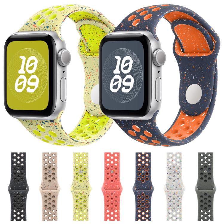 For Apple Watch 42mm / 41mm / 40mm / 38mm Coloful Silicone Watch Band(Orange Pink) - free shipping - PMc TechLife - Order now!