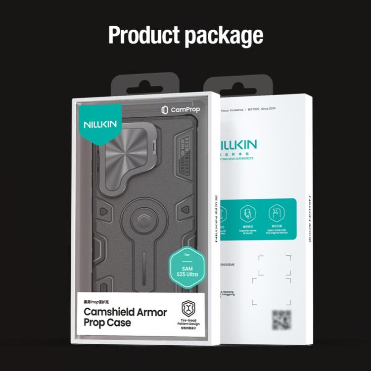 For Samsung Galaxy S25 Ultra 5G NILLKIN Black Rhino Prop PC Phone Case(Black) - free shipping - PMc TechLife - Order now!