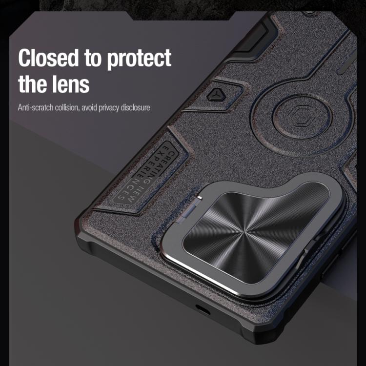 For Samsung Galaxy S25 Ultra 5G NILLKIN Black Rhino Prop PC Phone Case(Blue) - free shipping - PMc TechLife - Order now!