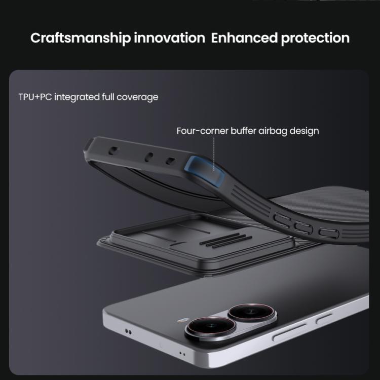 For Redmi Turbo 4 NILLKIN CamShield Pro Magnetic PC Phone Case(Black) - Xiaomi Cases by NILLKIN | Online Shopping South Africa | PMc TechLife | Buy Now Pay Later Mobicred