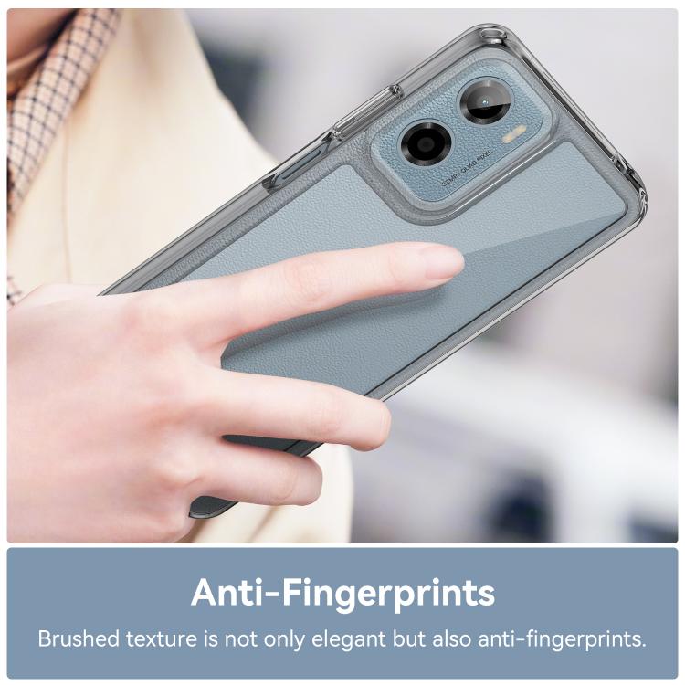 For Motorola Moto E15 Colorful Series Acrylic Hybrid TPU Phone Case(Transparent) - free shipping - PMC TechLife - Order now!