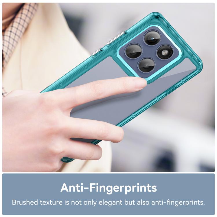 For Motorola Edge 5G 2025 Colorful Series Acrylic Hybrid TPU Phone Case(Transparent Blue) - free shipping - PMC TechLife - Order now!
