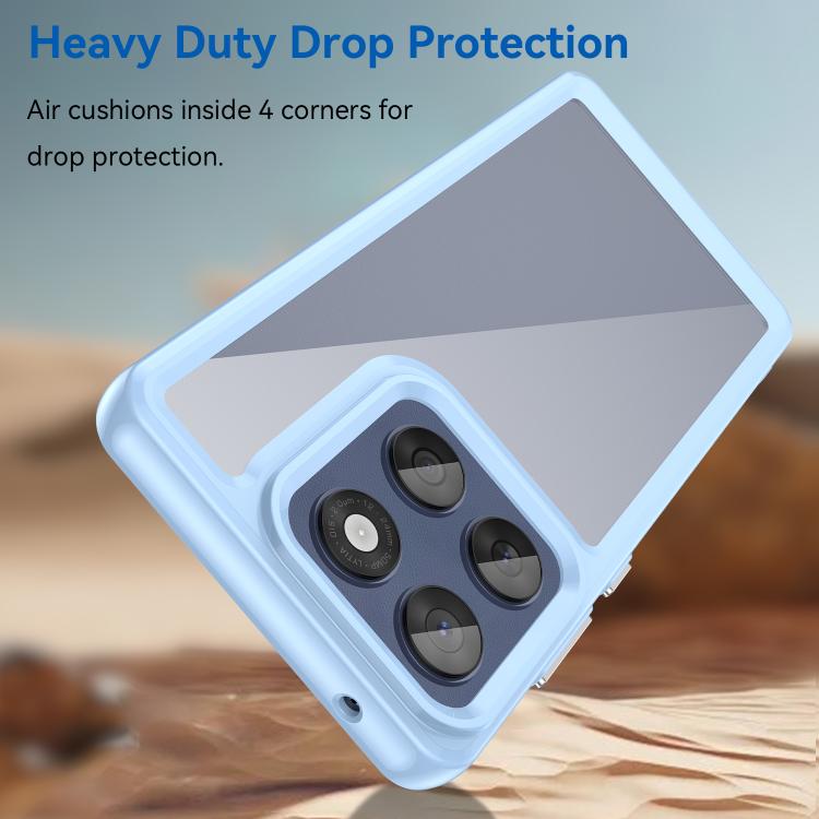 For Motorola Edge 60 Fusion Colorful Series Acrylic Hybrid TPU Phone Case(Blue) - free shipping - PMC TechLife - Order now!
