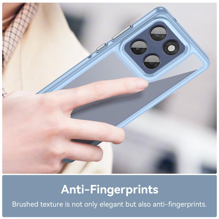 For Motorola Edge 60 Fusion Colorful Series Acrylic Hybrid TPU Phone Case(Blue) - free shipping - PMC TechLife - Order now!