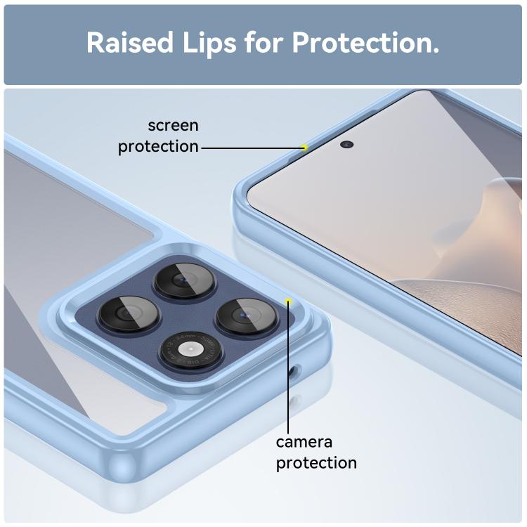 For Motorola Edge 60 Fusion Colorful Series Acrylic Hybrid TPU Phone Case(Blue) - free shipping - PMC TechLife - Order now!