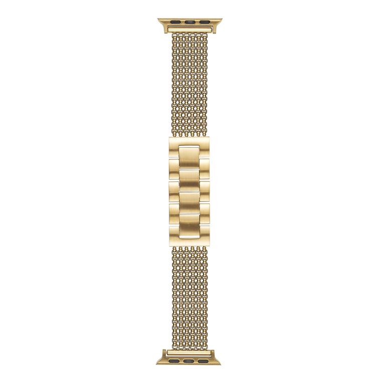 For Apple Watch 46mm / 49mm / 45mm / 44mm 6-Chain Stainless Steel Watch Band(Gold) - free shipping - PMc TechLife - Order now!