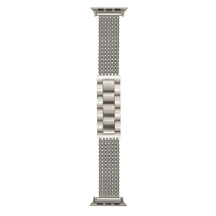 For Apple Watch 42mm / 41mm / 40mm / 38mm 6-Chain Stainless Steel Watch Band(Starlight) - free shipping - PMc TechLife - Order now!