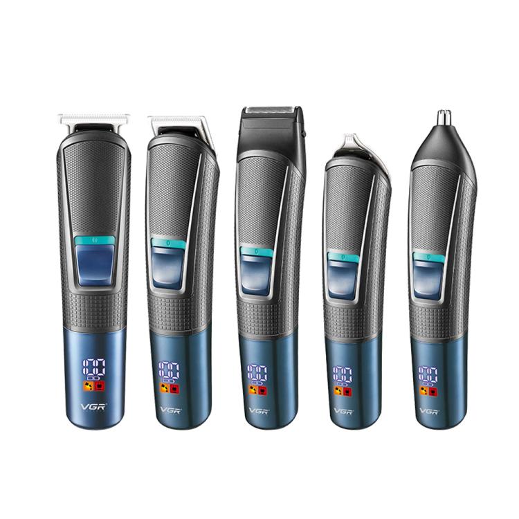 VGR V-108 10-in-1 Digital Display Electric Hair Clipper Men Care Kit(Black) - Hair Trimmer by VGR | Online Shopping South Africa | PMc TechLife | Buy Now Pay Later Mobicred