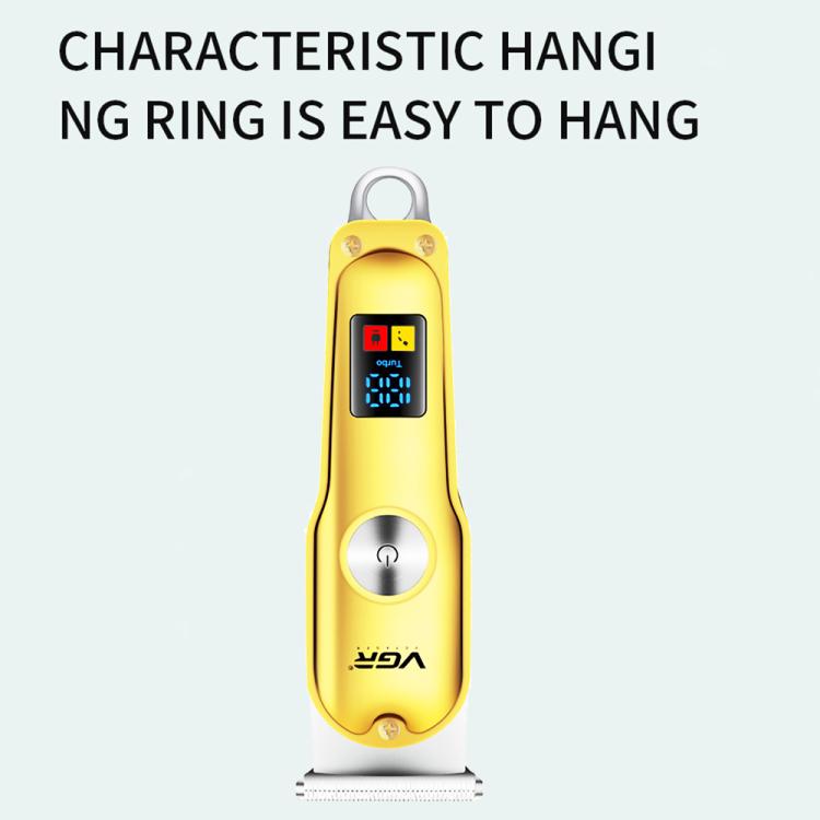 VGR V-290 Portable Mini USB Electric Hair Clipper with Digital Display(Gold) - free shipping - PMC TechLife - Order now!