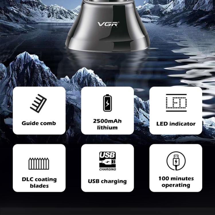 VGR V-653 Professional USB Electric Hair Clipper with Holder(Black) - free shipping - PMC TechLife - Order now!