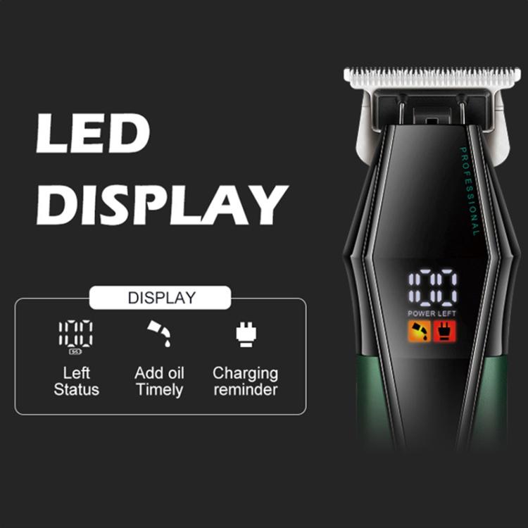 VGR V-677 LED Digital Display Electric Hair Clipper & Trimmer Set(Green) - free shipping - PMC TechLife - Order now!