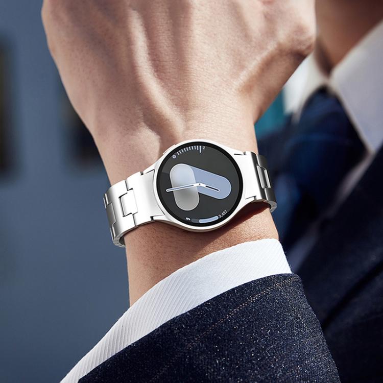 For Samsung Galaxy Watch  7 / 6 / 5 / 4 Quick Release Button H Shaped Stainless Steel Watch Band(Rose Gold) - free shipping - PMC TechLife - Order now!