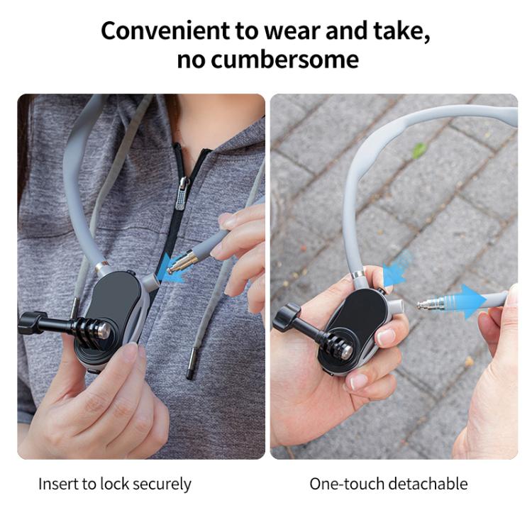 Magnetic Neck Mount Anti-shake Bracket, Type:3 in 1 1/4 Adapter - free shipping - PMC TechLife - Order now!