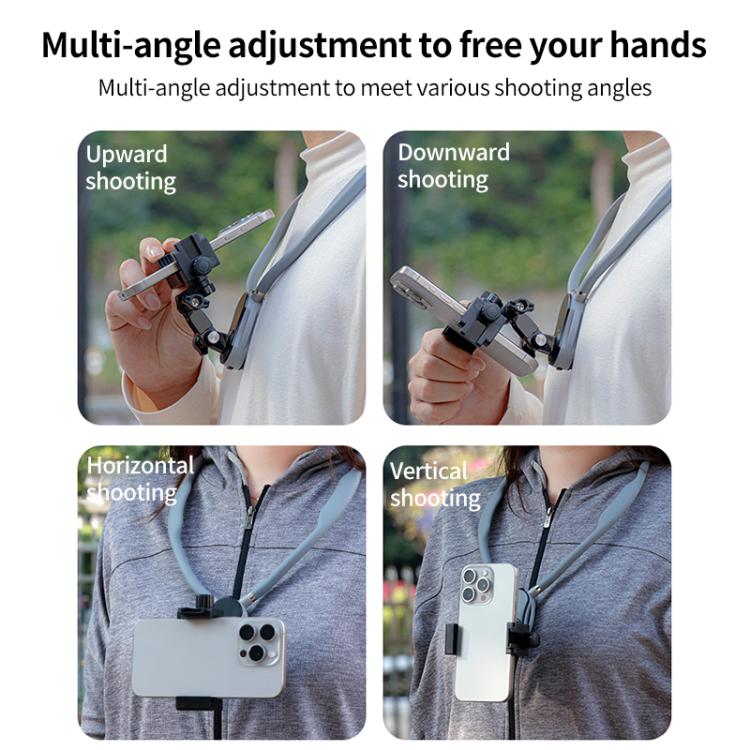 Magnetic Neck Mount Anti-shake Bracket, Type:7 in 1 Phone Clamp with Remote - free shipping - PMC TechLife - Order now!