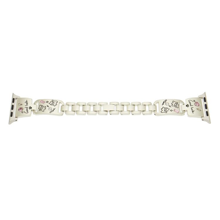 For Apple Watch 42mm / 41mm / 40mm / 38mm Colored Diamond Cat Stainless Steel Watch Band(Starlight) - free shipping - PMc TechLife - Order now!