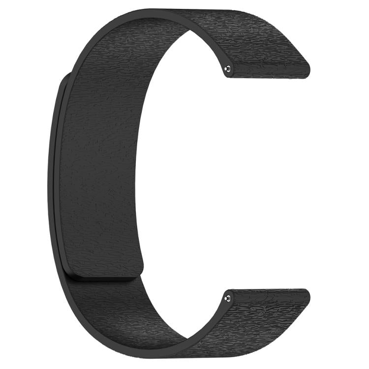 22mm Cloud Wood Grain Silicone Magnetic Watch Band(Black) - free shipping - PMc TechLife - Order now!