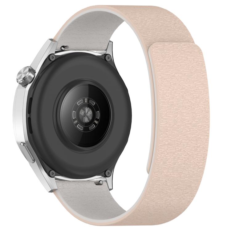 22mm Cloud Wood Grain Silicone Magnetic Watch Band(Milk Tea Rock White) - free shipping - PMc TechLife - Order now!