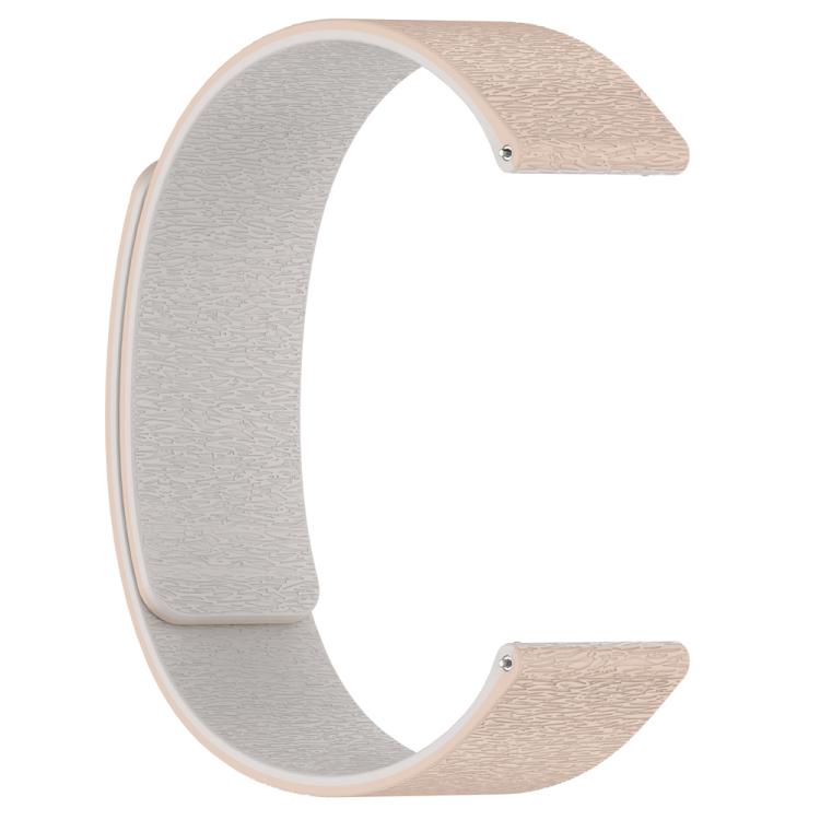 22mm Cloud Wood Grain Silicone Magnetic Watch Band(Milk Tea Rock White) - free shipping - PMc TechLife - Order now!