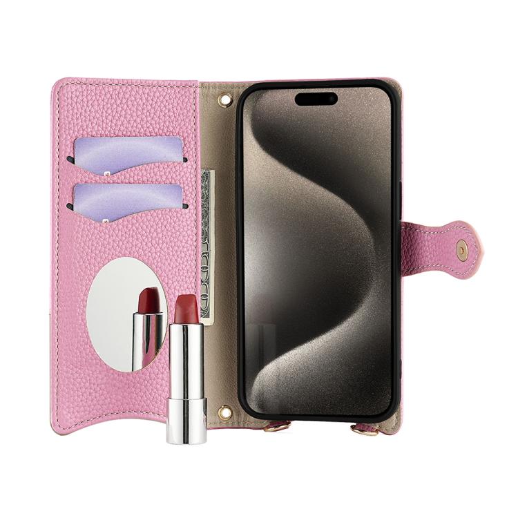 For Asus Zenfone 9 / Zenfone 10 Crossbody Chain Fishtail Litchi Leather Phone Case(Pink) - ASUS Cases by PMC TechLife | Online Shopping South Africa | PMC TechLife | Buy Now Pay Later Mobicred