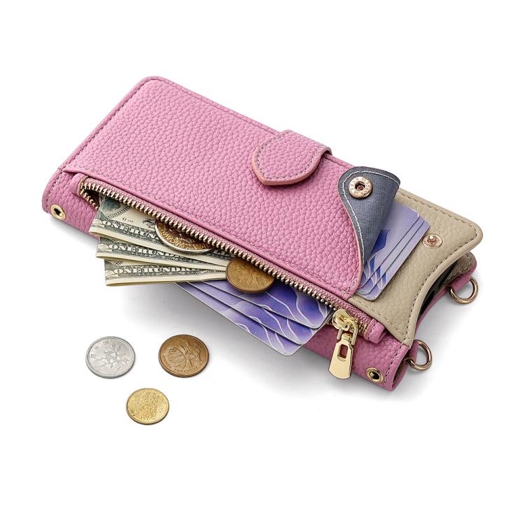 For Asus Zenfone 9 / Zenfone 10 Crossbody Chain Fishtail Litchi Leather Phone Case(Pink) - ASUS Cases by PMC TechLife | Online Shopping South Africa | PMC TechLife | Buy Now Pay Later Mobicred