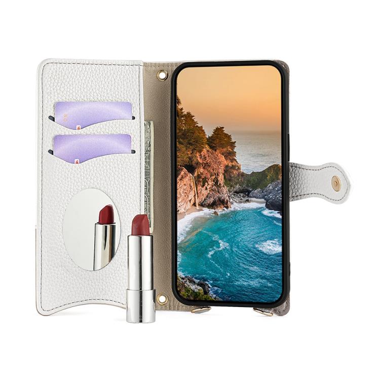 For Motorola Moto G Stylus 5G 2023 Crossbody Chain Fishtail Litchi Leather Phone Case(White) - Motorola Cases by PMC TechLife | Online Shopping South Africa | PMC TechLife | Buy Now Pay Later Mobicred