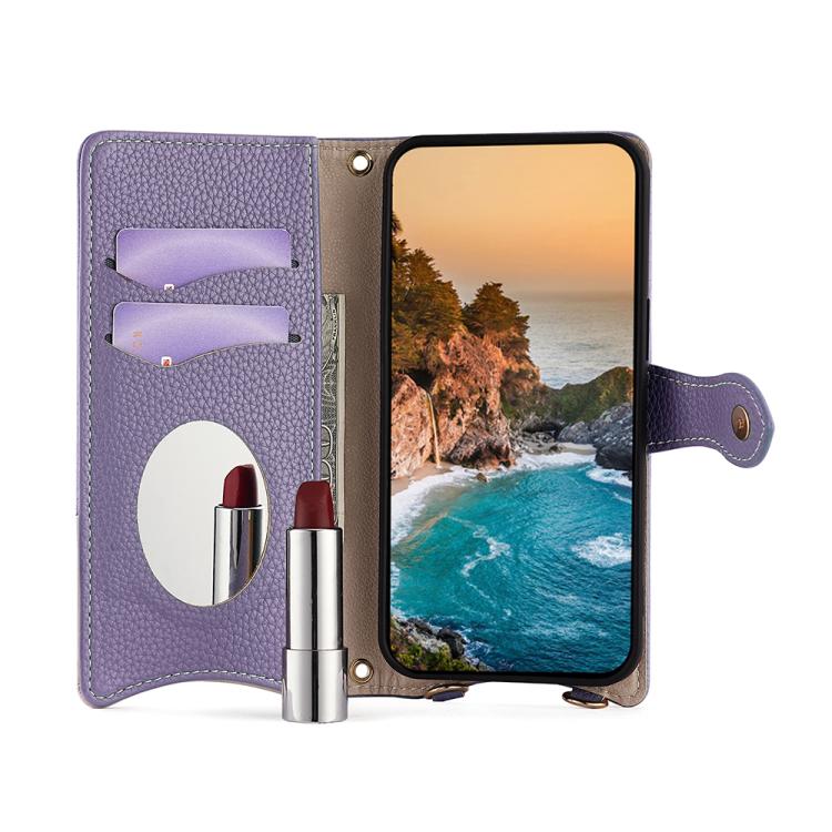 For Motorola Moto G Stylus 5G 2024 Crossbody Chain Fishtail Litchi Leather Phone Case(Purple) - Motorola Cases by PMC TechLife | Online Shopping South Africa | PMC TechLife | Buy Now Pay Later Mobicred