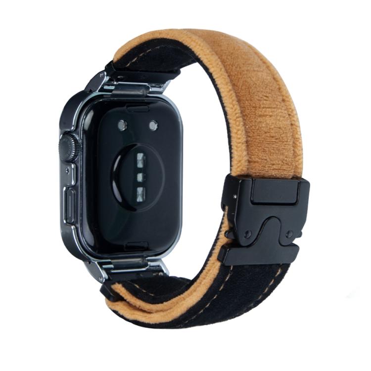 For Huawei Watch Fit3 Brushed Metal Silver Frame Watch Band(Black Light Brown) - free shipping - PMC TechLife - Order now!