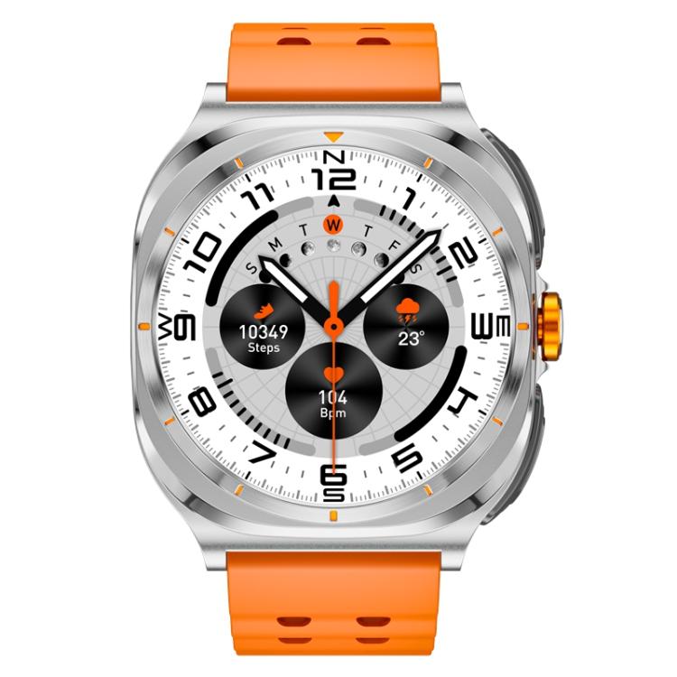 GT98 1.53 inch 2 in 1 Bluetooth Headphone IP67 Waterproof Smart Watch Supports Blood Oxygen Monitoring(Silver Orange) - free shipping - PMC TechLife - Order now!