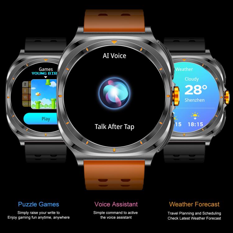 GT98 1.53 inch 2 in 1 Bluetooth Headphone IP67 Waterproof Smart Watch Supports Blood Oxygen Monitoring(Silver Orange) - free shipping - PMC TechLife - Order now!