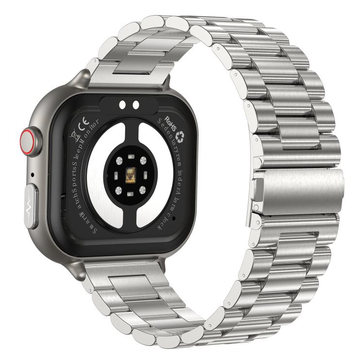 TK17 1.91 inch Horizontal Screen Steel Strap Smart Watch Supports ECG Electrocardiogram(Silver) - free shipping - PMC TechLife - Order now!