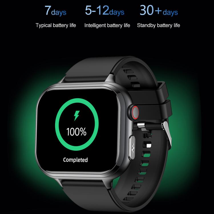 TK17 1.91 inch Horizontal Screen Steel Strap Smart Watch Supports ECG Electrocardiogram(Silver) - free shipping - PMC TechLife - Order now!