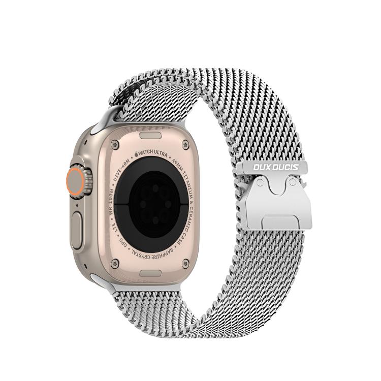 For Apple Watch 42mm / 41mm / 40mm / 38mm DUX DUCIS Milanese Air Series Stainless Steel Magnetic Watch Strap(Silver) - free shipping - PMC TechLife - Order now!