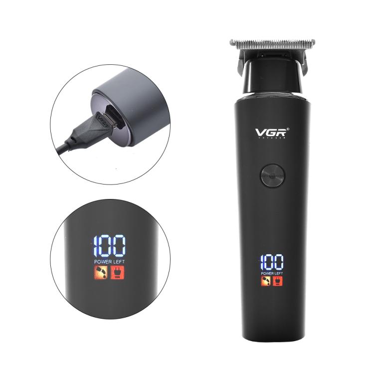 VGR V-937 LED Digital Display Salon USB Electric Hair Clipper(Black) - free shipping - PMC TechLife - Order now!