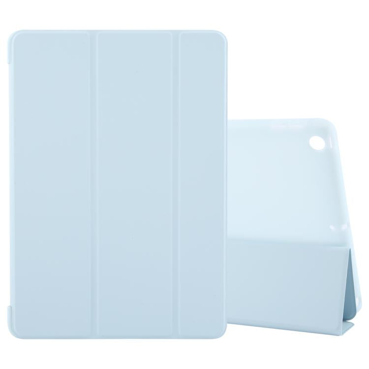 For iPad 10.2 2021 / 2020 / 2019 GEBEI 3-folding Holder Shockproof Flip Leather Tablet Case(Sky Blue) - free shipping - PMc TechLife - Order now!