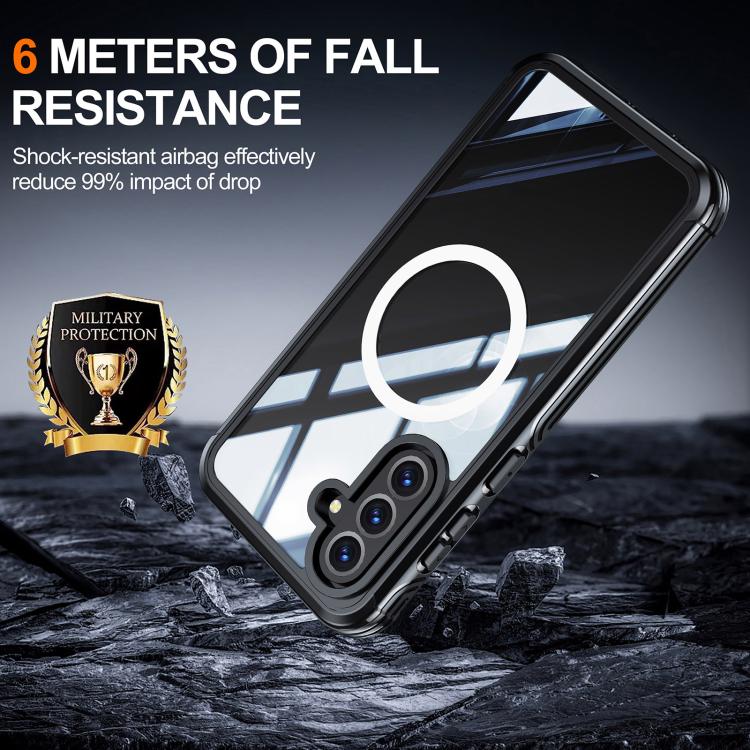 For Samsung Galaxy A36 / A56 RedPepper Tempered Glass MagSafe Phone Case(Black) - Galaxy Phone Cases by RedPepper | Online Shopping South Africa | PMc TechLife | Buy Now Pay Later Mobicred