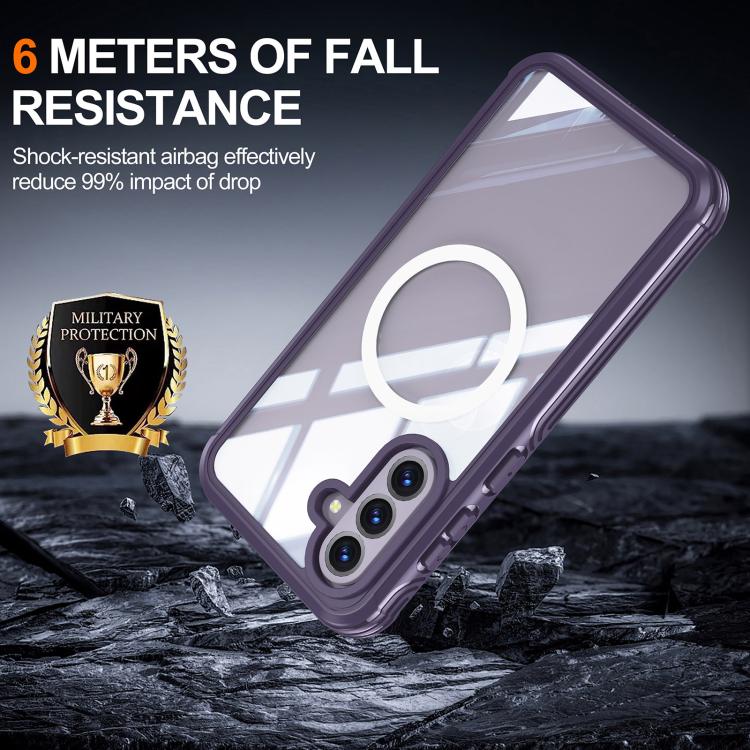 For Samsung Galaxy A36 / A56 RedPepper Tempered Glass MagSafe Phone Case(Purple) - Galaxy Phone Cases by RedPepper | Online Shopping South Africa | PMc TechLife | Buy Now Pay Later Mobicred