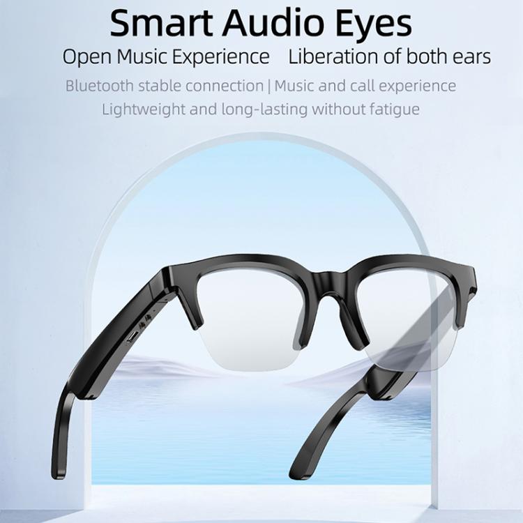 E60 ENC Noise Reduction Smart Audio Bluetooth Glasses(Transparent) - free shipping - PMC TechLife - Order now!