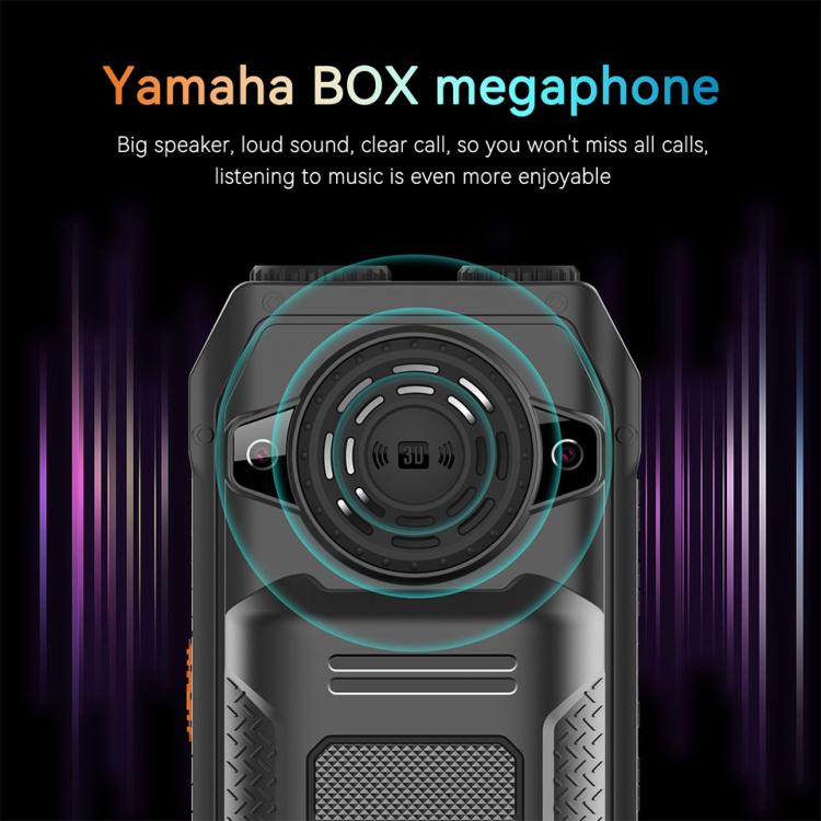 UNIWA M6000 Big Speaker Keypad Phone, 2.4 inch, Dual Flashlights, 21 Keys, SOS, FM, 4 SIM, GSM, Plug:AU Plug(Black) - free shipping - PMc TechLife - Order now!