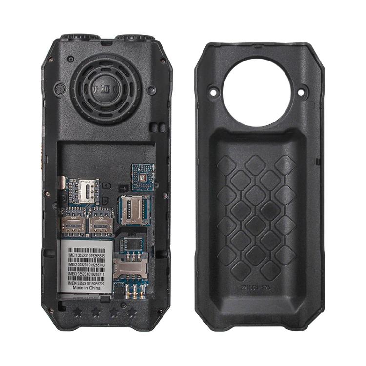 UNIWA M6000 Big Speaker Keypad Phone, 2.4 inch, Dual Flashlights, 21 Keys, SOS, FM, 4 SIM, GSM, Plug:AU Plug(Black) - free shipping - PMc TechLife - Order now!